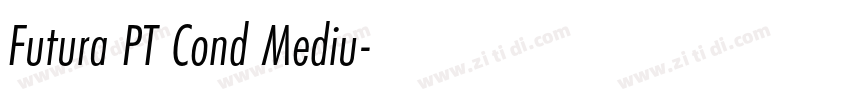 Futura PT Cond Mediu字体转换